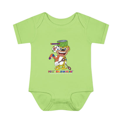 Potz™ Infant Baby Rib Bodysuit – Playful Chef Graphic Onesie | Smile Universe Collection