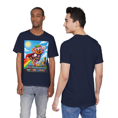 Panz™ Unisex Jersey Short Sleeve Tee – "My Autism is My Superpower" Graphic | Smile Universe Collection