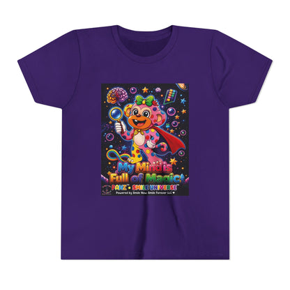 Panz™ Youth Short Sleeve Tee – "My Mind is Full of Magic" Graphic | Smile Universe Collection