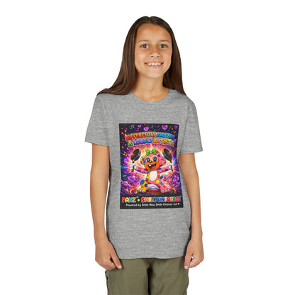 Panz™ Youth Short Sleeve Tee – "Differently Amazing & Loudly Autistic!" Graphic | Smile Universe Collection