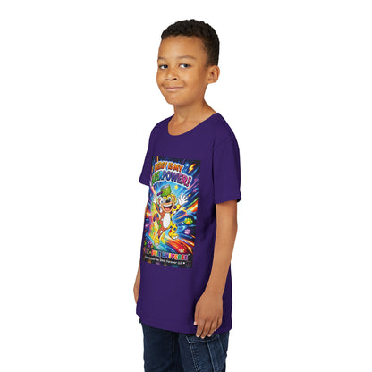 Potz™ Youth Short Sleeve Tee – "Energy is My Superpower!" Graphic Tee | Smile Universe Collection