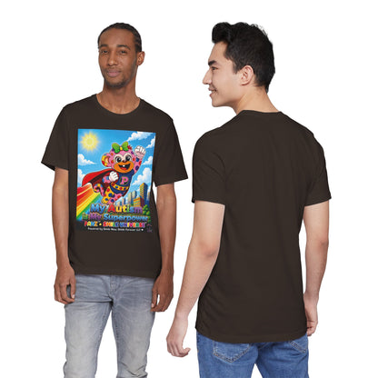 Panz™ Unisex Jersey Short Sleeve Tee – "My Autism is My Superpower" Graphic | Smile Universe Collection