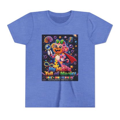 Panz™ Youth Short Sleeve Tee – "My Mind is Full of Magic" Graphic | Smile Universe Collection