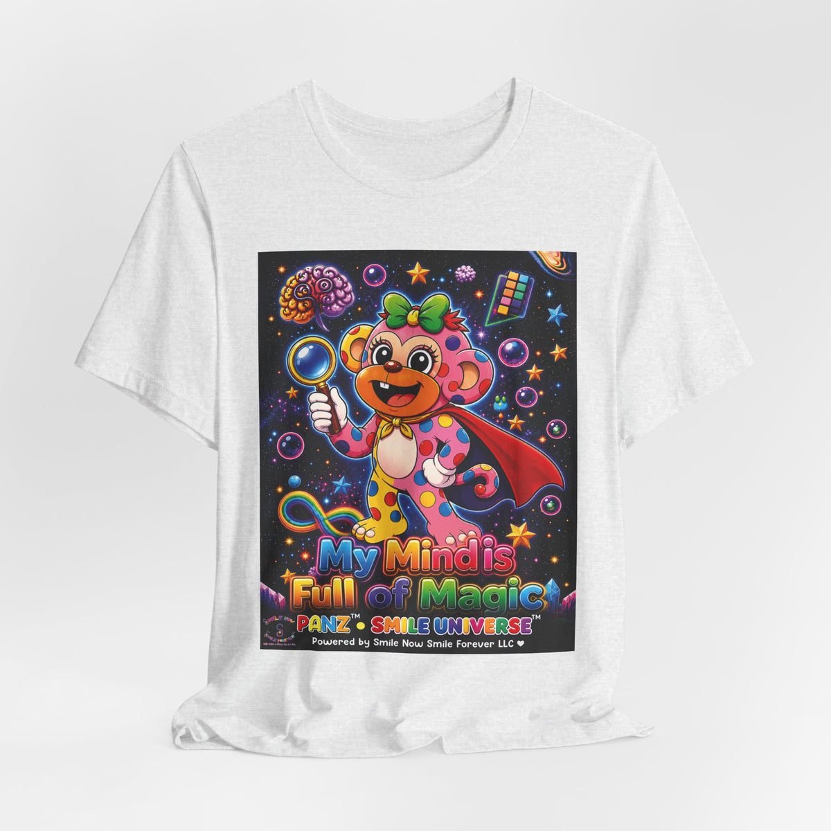 Panz™ Unisex Jersey Short Sleeve Tee – "My Mind is Full of Magic" Graphic | Smile Universe Collection