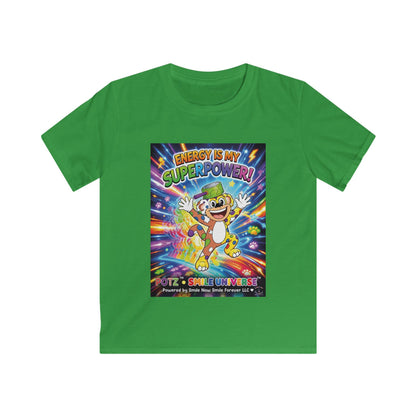 Potz™ Kids Softstyle Tee – "Energy is My Superpower!" Graphic Tee | Smile Universe Collection