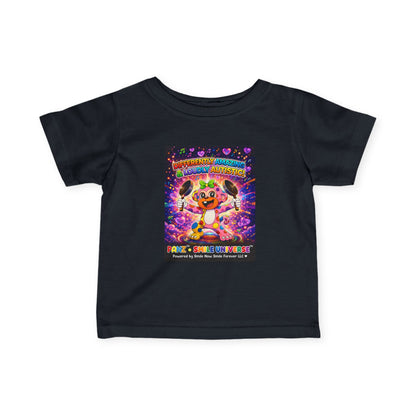 Panz™ Infant Fine Jersey Tee – "Differently Amazing & Loudly Autistic!" Graphic | Smile Universe Collection