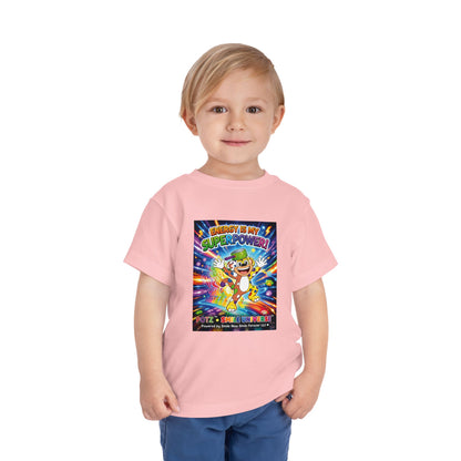 Potz™ Toddler Short Sleeve Tee – "Energy is My Superpower!" Graphic Tee | Smile Universe Collection