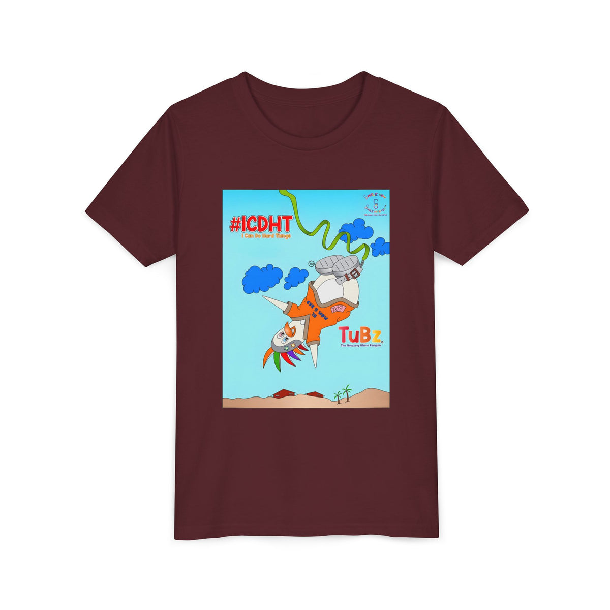 TuBz™ "I Can Do Hard Things" Youth T-Shirt | Youth Short Sleeve Tee - Motivational Kids Graphic Tee