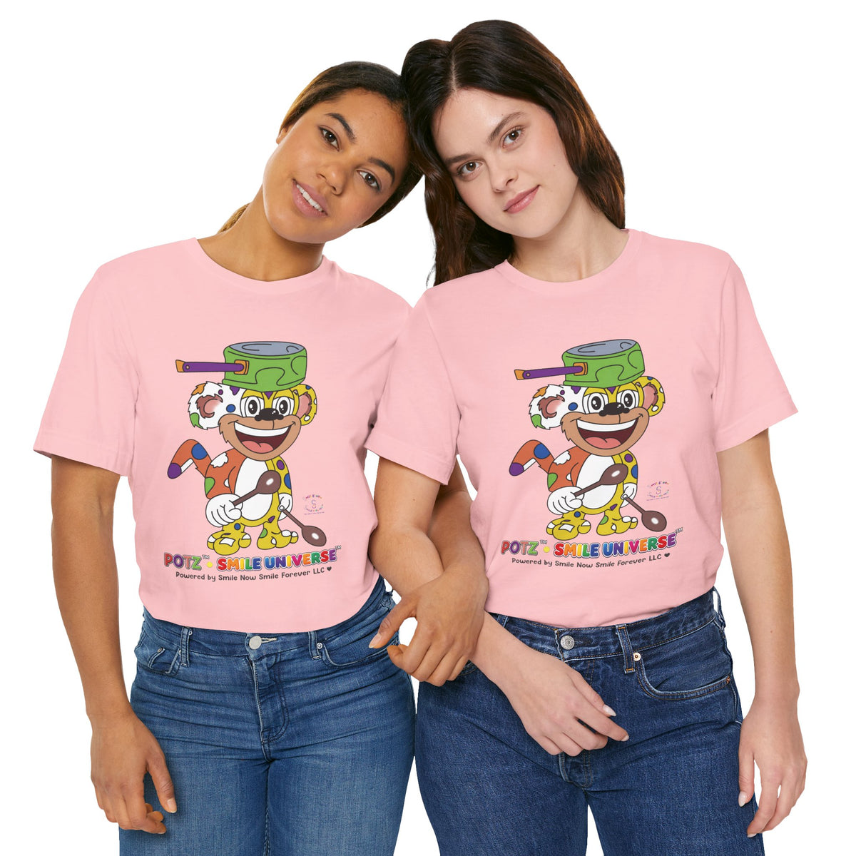 Potz™ Unisex Jersey Short Sleeve Tee – Playful Graphic Tee | Smile Universe Collection