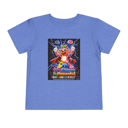 Panz™ Toddler Short Sleeve Tee – "My Energy is Powerful" Graphic Tee | Smile Universe Collection
