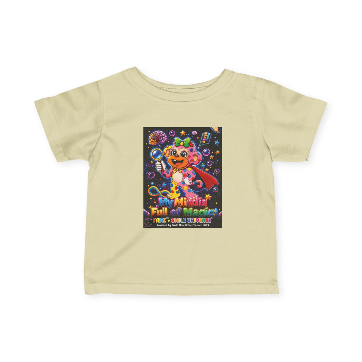 Panz™ Infant Fine Jersey Tee – "My Mind is Full of Magic" Graphic | Smile Universe Collection