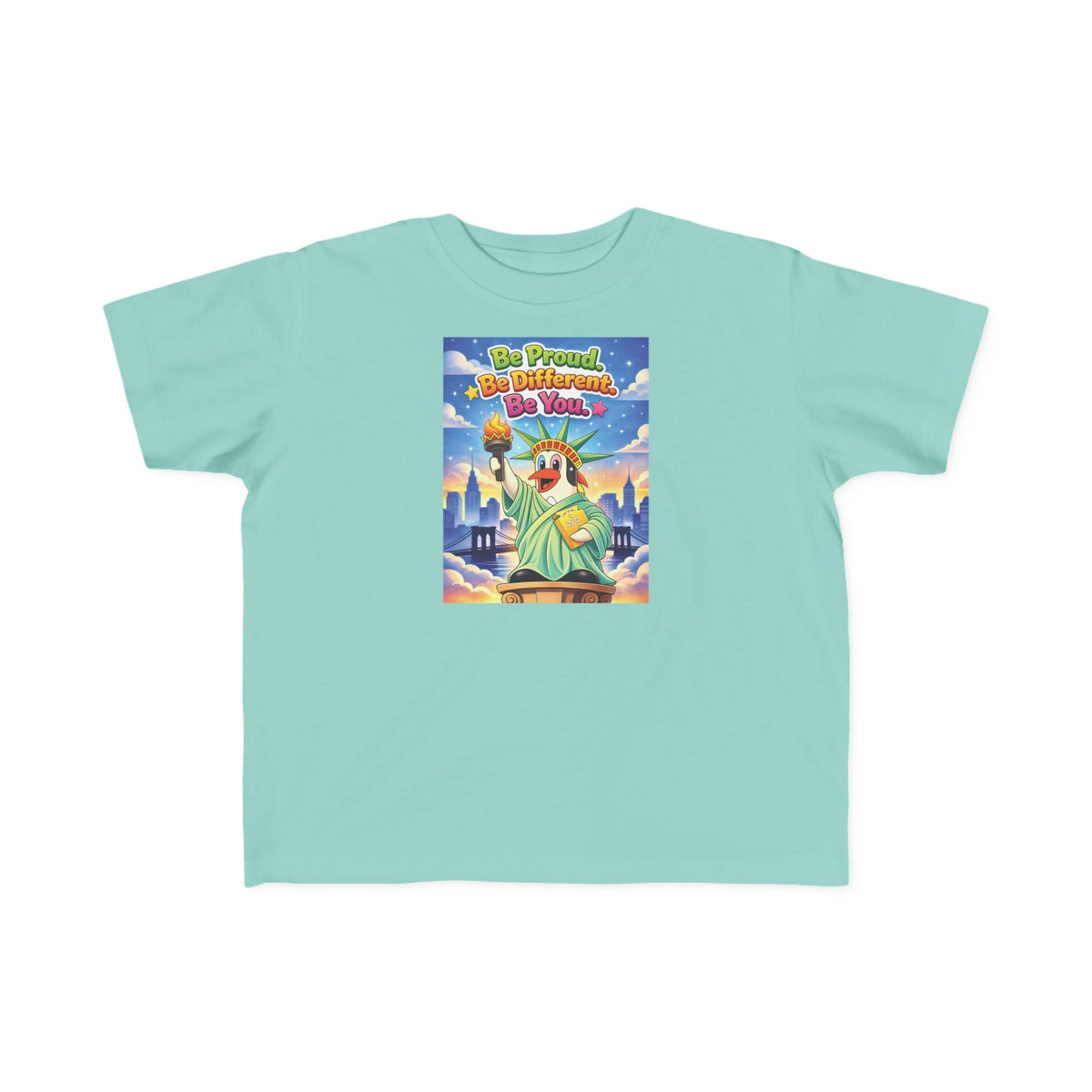 TuBz™ "Be Proud. Be Different. Be You." Kids T-Shirt - Inspirational Graphic Tee