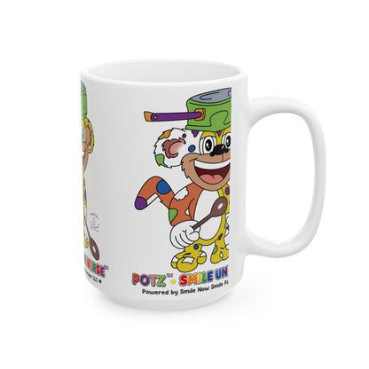 Potz™ Ceramic Mug – Playful Graphic Coffee Mug | Smile Universe Collection