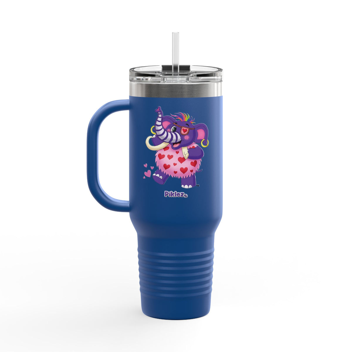 Piklez™ 40oz Insulated Travel Mug – "Full of Love!" Graphic | Smile Universe Collection