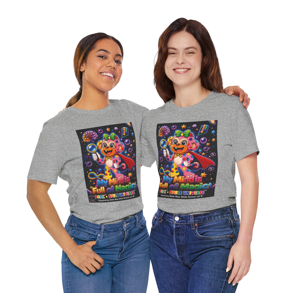 Panz™ Unisex Jersey Short Sleeve Tee – "My Mind is Full of Magic" Graphic | Smile Universe Collection