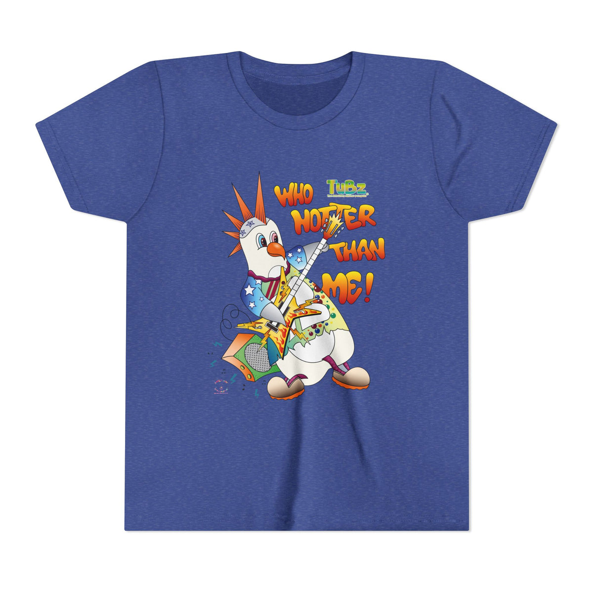TuBz™ Rockstar Kids T-Shirt - "Who Hotter Than Me!" Graphic Tee | Smile Universe TuBz4Kidz Collection