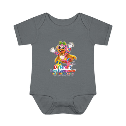 Panz™ Infant Baby Rib Bodysuit – "Different is My Superpower" Graphic | Smile Universe Collection