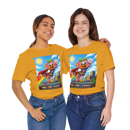Panz™ Unisex Jersey Short Sleeve Tee – "My Autism is My Superpower" Graphic | Smile Universe Collection