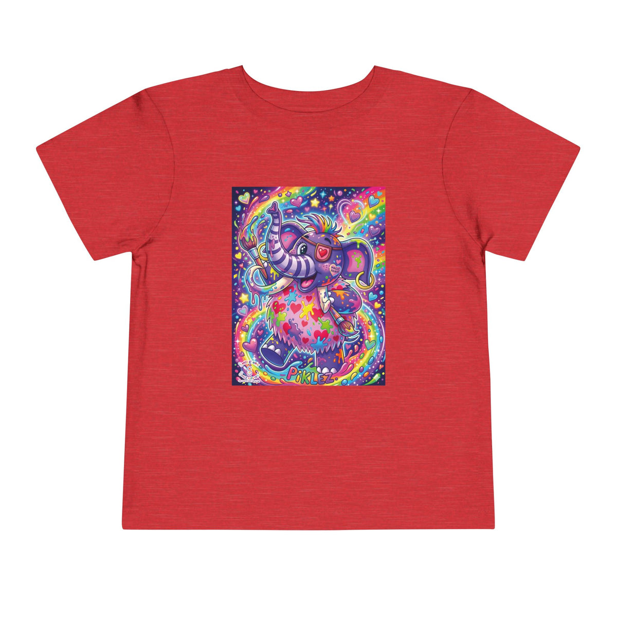 Piklez™ Toddler Short Sleeve Tee – "Magic Paint!" Graphic Shirt | Smile Universe Collection