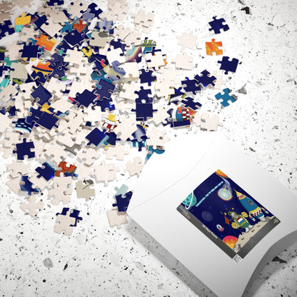 TuBz™ Puzzle (110, 252, 520 & 1014-piece) – "Houston, No Problem Here!" Graphic | Smile Universe Collection