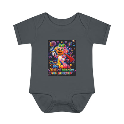 Panz™ Infant Baby Rib Bodysuit – "My Mind is Full of Magic" Graphic | Smile Universe Collection