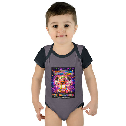 Panz™ Infant Baby Rib Bodysuit – "Differently Amazing & Loudly Autistic!" Graphic | Smile Universe Collection
