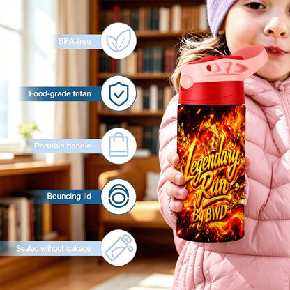 Legendary Run Water Bottle - Fire & Gold Edition