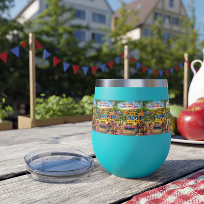 Lani™ 12oz Copper Vacuum Insulated Cup – "Adventure Starts With Us!" Graphic