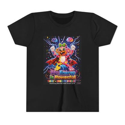 Panz™ Youth Short Sleeve Tee – "My Energy is Powerful" Graphic Tee | Smile Universe Collection
