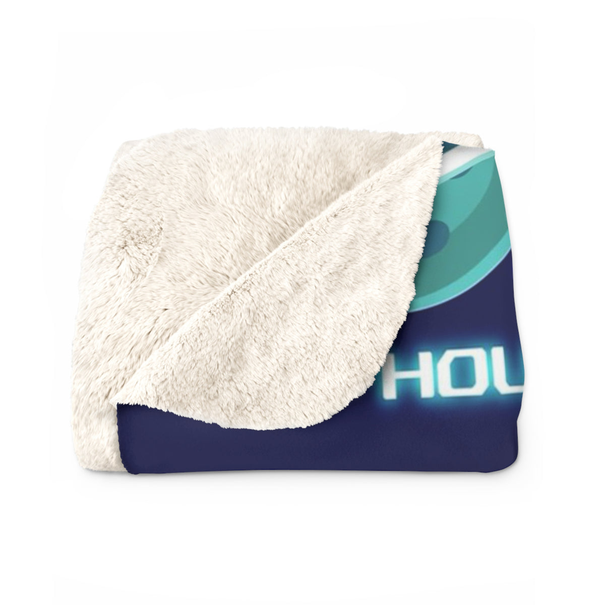 TuBz™ Sherpa Fleece Blanket – "Houston, No Problem Here!" Graphic | Smile Universe Collection