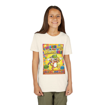 Potz™ Youth Short Sleeve Tee – "My ADHD Brain is Full of Brilliant Ideas!" Graphic Tee | Smile Universe Collection