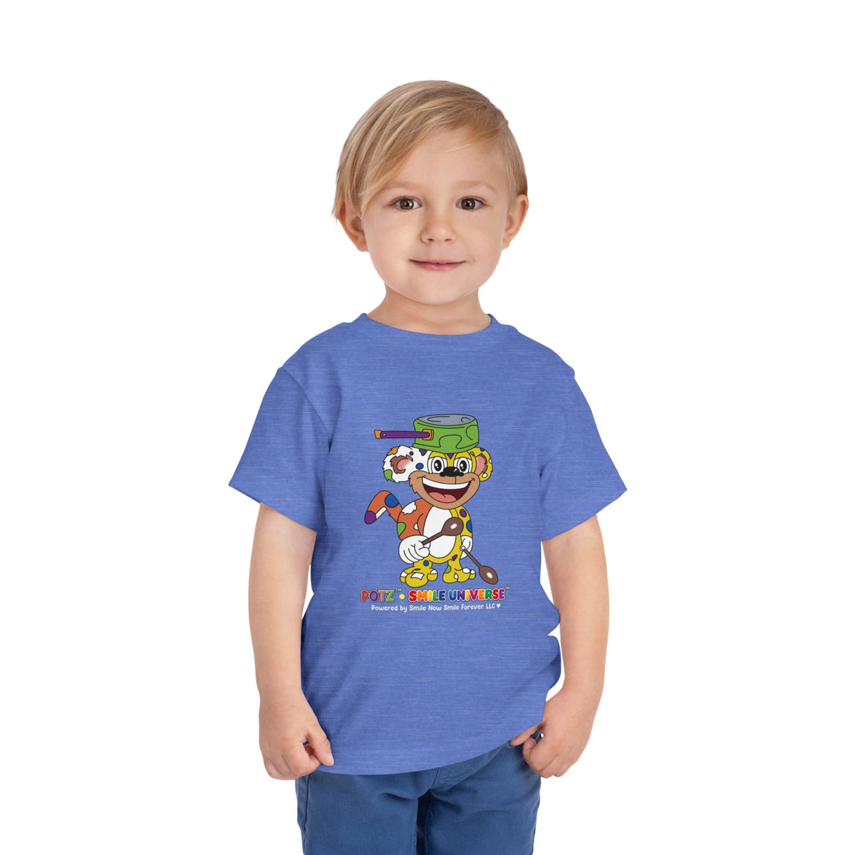 Potz™ Toddler Short Sleeve Tee – Playful Graphic Tee | Smile Universe Collection