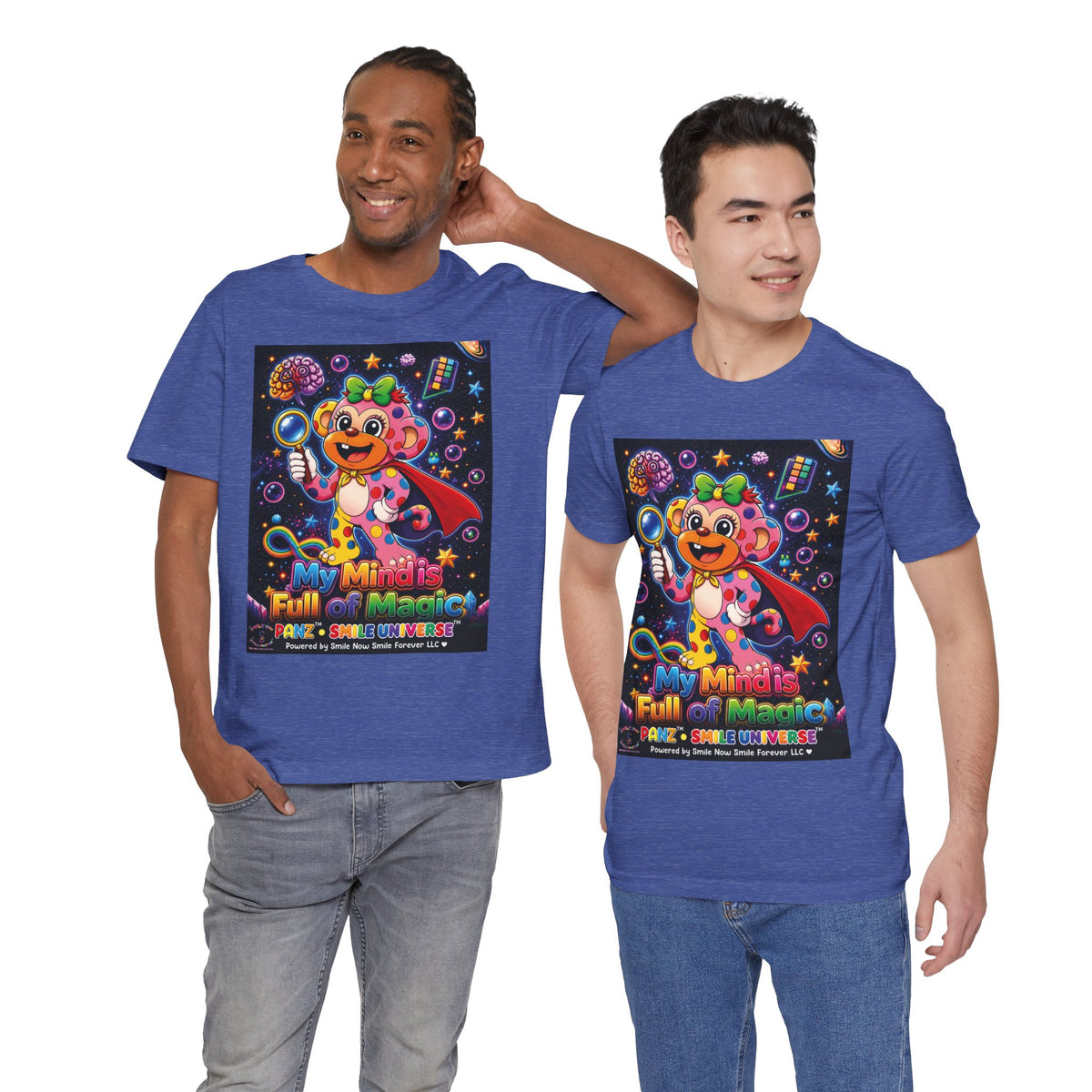 Panz™ Unisex Jersey Short Sleeve Tee – "My Mind is Full of Magic" Graphic | Smile Universe Collection