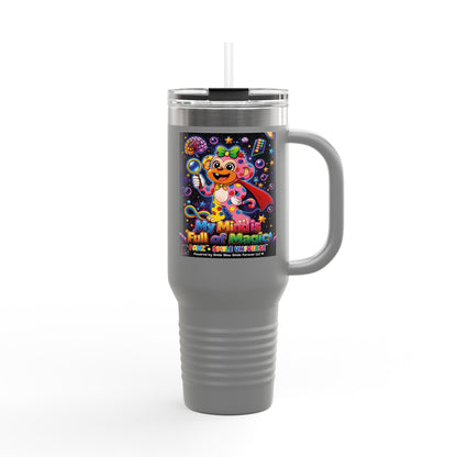 Panz™ 40oz Insulated Travel Mug – "My Mind is Full of Magic" Graphic | Smile Universe Collection