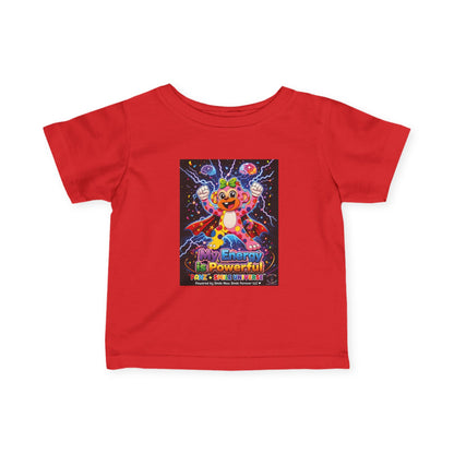 Panz™ Infant Fine Jersey Tee – "My Energy is Powerful" Graphic Tee | Smile Universe Collection