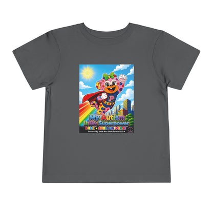 Panz™ Toddler Short Sleeve Tee – "My Autism is My Superpower" Graphic | Smile Universe Collection