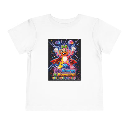 Panz™ Toddler Short Sleeve Tee – "My Energy is Powerful" Graphic Tee | Smile Universe Collection