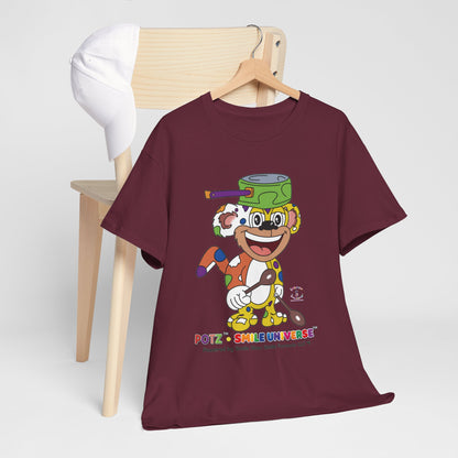 Potz™ Unisex Heavy Cotton™ Tee – Playful Graphic Tee | Smile Universe Collection