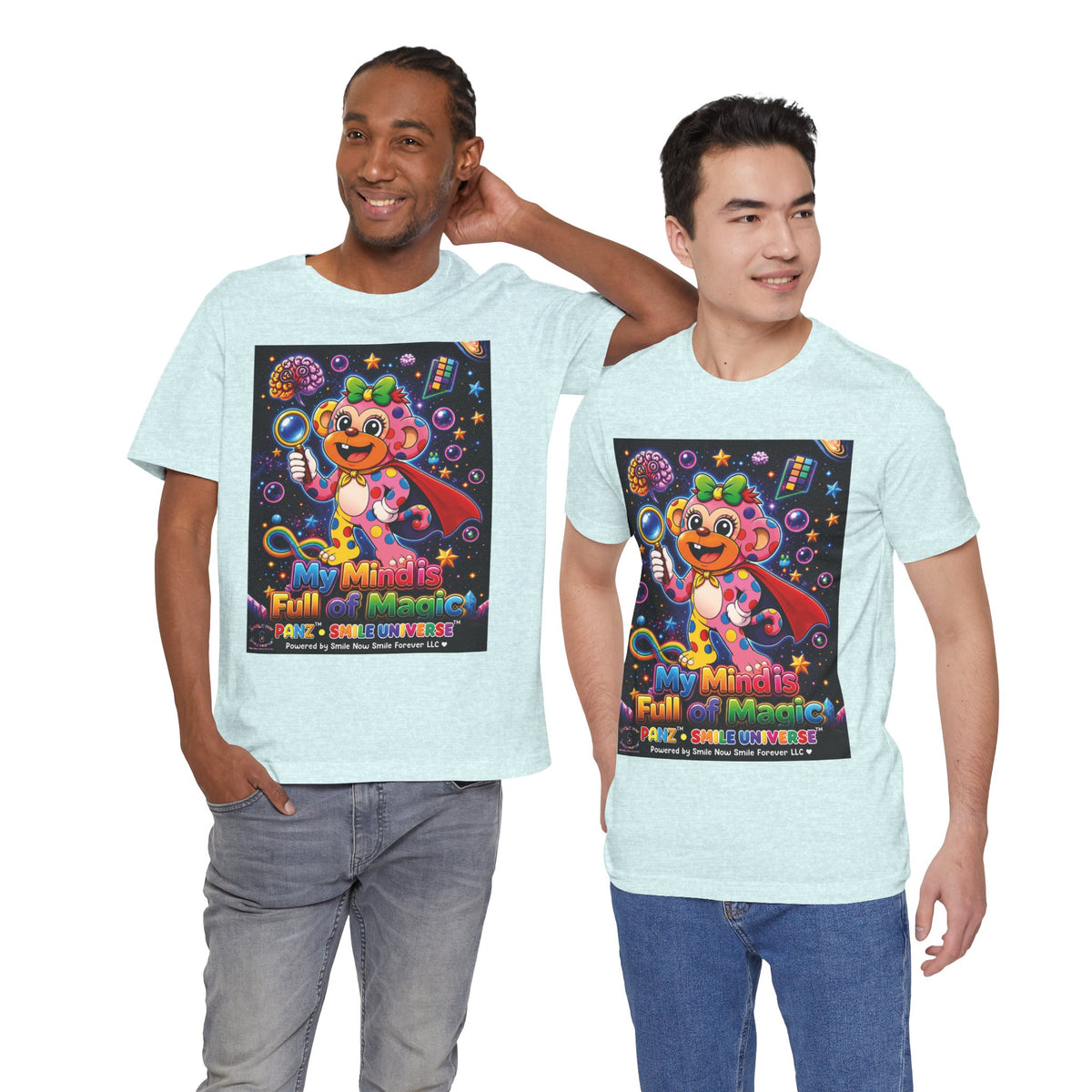 Panz™ Unisex Jersey Short Sleeve Tee – "My Mind is Full of Magic" Graphic | Smile Universe Collection
