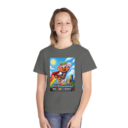 Panz™ Youth Midweight Tee – "My Autism is My Superpower" Graphic | Smile Universe Collection