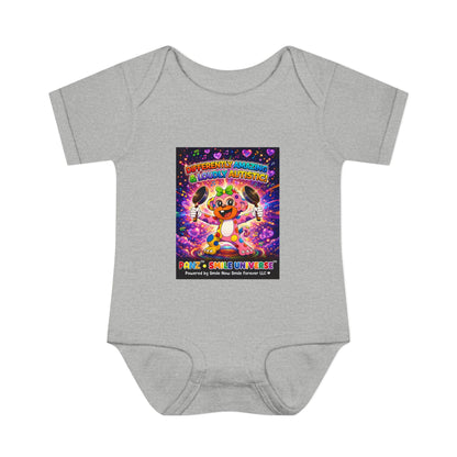 Panz™ Infant Baby Rib Bodysuit – "Differently Amazing & Loudly Autistic!" Graphic | Smile Universe Collection