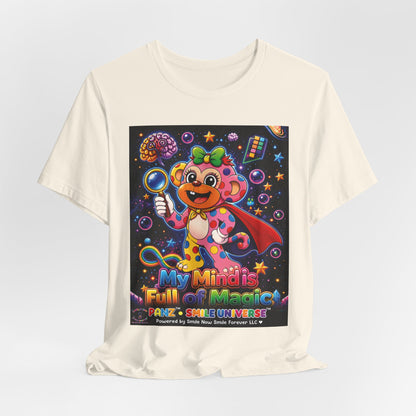 Panz™ Unisex Jersey Short Sleeve Tee – "My Mind is Full of Magic" Graphic | Smile Universe Collection
