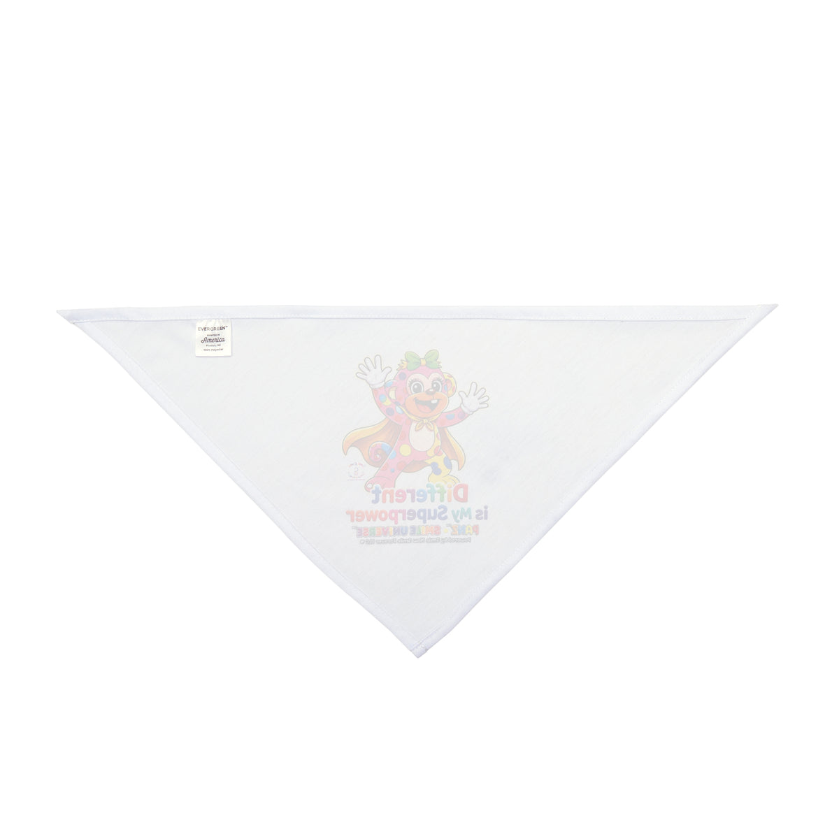 Panz™ Pet Bandana – "Different is My Superpower" Graphic | Smile Universe Collection