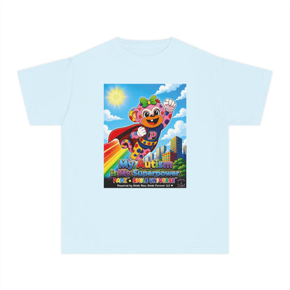 Panz™ Youth Midweight Tee – "My Autism is My Superpower" Graphic | Smile Universe Collection
