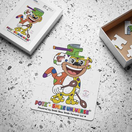 Potz™ Kids' Puzzle 30-Piece – Playful Graphic Puzzle | Smile Universe Collection