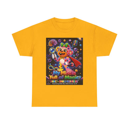 Panz™ Unisex Heavy Cotton™ Tee – "My Mind is Full of Magic" Graphic | Smile Universe Collection
