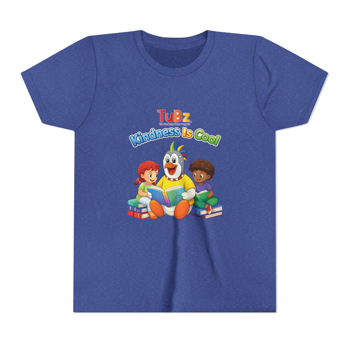 TuBz™ "Kindness Is Cool" Kids T-Shirt - Positive Message Graphic Tee | Smile Universe TuBz4Kidz