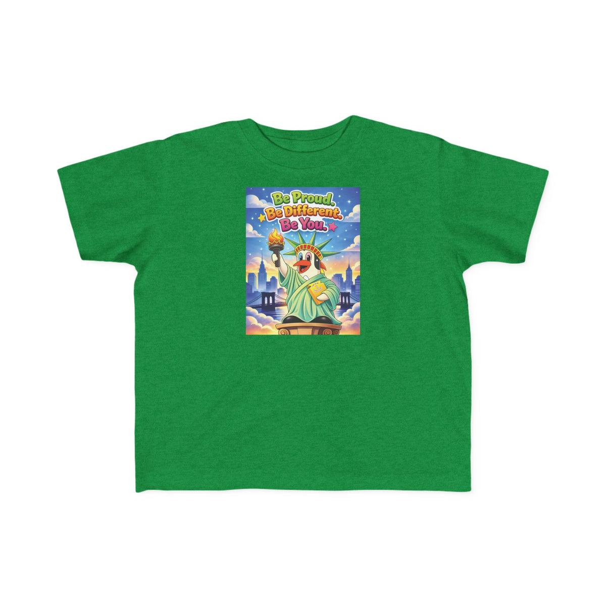 TuBz™ "Be Proud. Be Different. Be You." Kids T-Shirt - Inspirational Graphic Tee