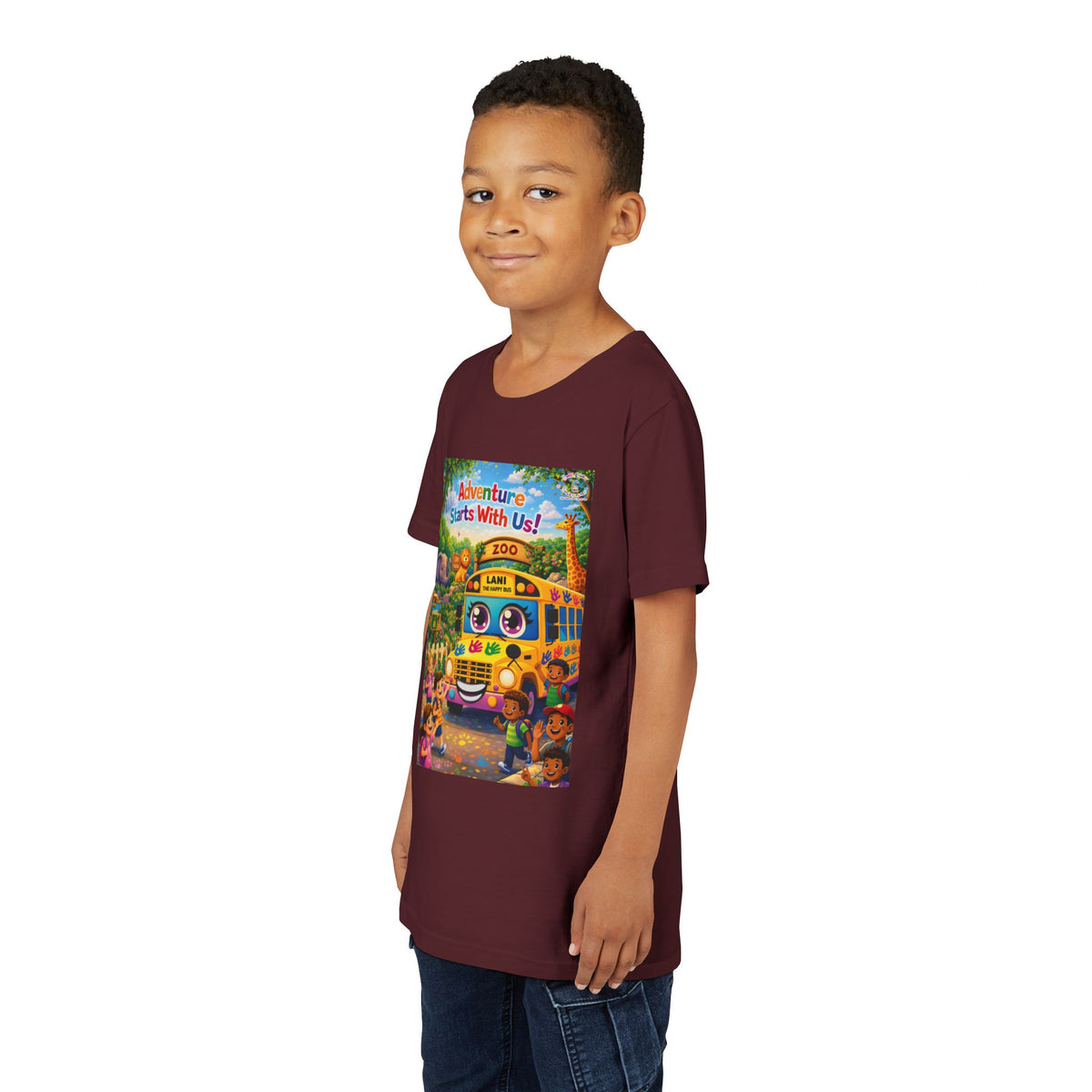 Lani™ Youth Short Sleeve Tee – "Adventure Starts With Us!" Graphic