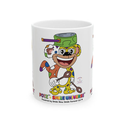 Potz™ Ceramic Mug – Playful Graphic Coffee Mug | Smile Universe Collection
